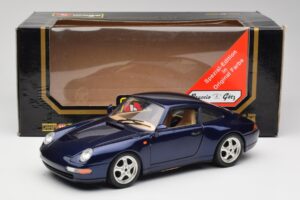 Porsche 911 993 Carrera Cup Modrý Braccio & Gotz 1993 Bburago 1:18 3060-M1 Kov – obrázok 8 z 8