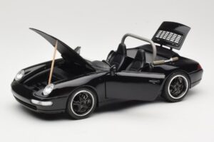 Porsche 911 993 Carrera Kabriolet Čierny Bburago 1:18 3090-M1 Kov – obrázok 2 z 8