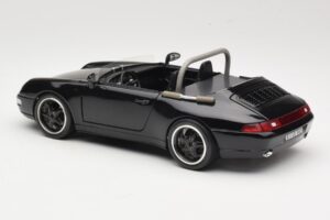 Porsche 911 993 Carrera Kabriolet Čierny Bburago 1:18 3090-M1 Kov – obrázok 7 z 8