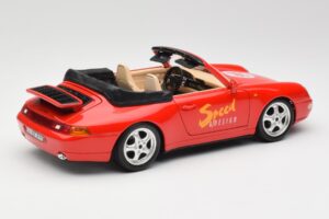 Porsche 911 993 Carrera Kabriolet Červený Bburago 1:18 3090 Kov – obrázok 3 z 8