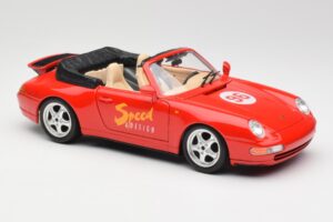 Porsche 911 993 Carrera Kabriolet Červený Bburago 1:18 3090 Kov – obrázok 6 z 8