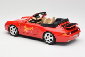 Porsche 911 993 Carrera Kabriolet Červený Bburago 1:18 3090 Kov – obrázok 7 z 8