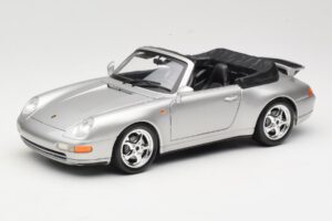 Porsche 911 993 Carrera Kabriolet Strieborný Bburago 1:18 18-12039 Kov