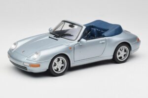 Porsche 911 993 Carrera Kabriolet Strieborný Maisto 1:18 100299-M1 Kov