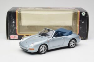 Porsche 911 993 Carrera Kabriolet Strieborný Maisto 1:18 100299-M1 Kov – obrázok 8 z 8