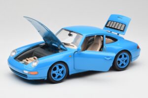 Porsche 911 993 Carrera Modrý Bburago 1:18 3060 Kov – obrázok 2 z 8