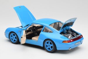 Porsche 911 993 Carrera Modrý Bburago 1:18 3060 Kov – obrázok 5 z 8