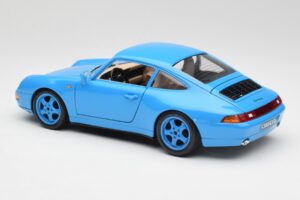 Porsche 911 993 Carrera Modrý Bburago 1:18 3060 Kov – obrázok 7 z 8