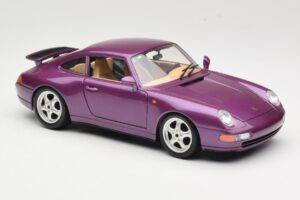 Porsche 911 993 Carrera Fialový Bburago 1:18 3060-M2 Kov – obrázok 6 z 8