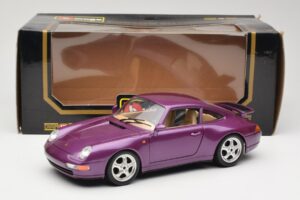 Porsche 911 993 Carrera Fialový Bburago 1:18 3060-M2 Kov – obrázok 8 z 8