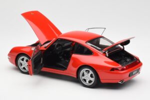 Porsche 911 993 Carrera Červený AUTOart 1:18 78132 Kov – obrázok 5 z 8