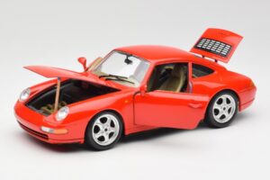 Porsche 911 993 Carrera Červený Bburago 1:18 3050 Kov – obrázok 2 z 8