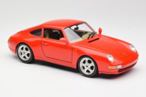Porsche 911 993 Carrera Červený Bburago 1:18 3050 Kov – obrázok 6 z 8