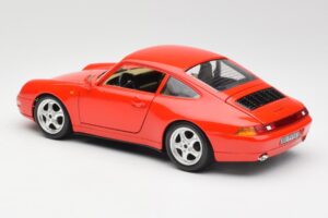 Porsche 911 993 Carrera Červený Bburago 1:18 3050 Kov – obrázok 7 z 8