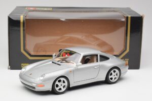 Porsche 911 993 Carrera Strieborný Bburago 1:18 3050-M1 Kov – obrázok 2 z 8