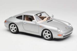 Porsche 911 993 Carrera Strieborný Bburago 1:18 3050-M1 Kov – obrázok 6 z 8