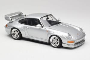 Porsche 911 993 GT2 Arctic Strieborný Metalíza UT Models 1:18 27831 Kov – obrázok 6 z 8