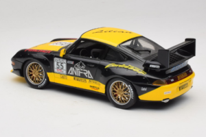 Porsche 911 993 GT2 #55 Čierny & Žltý Anson 1:18 30325-W Kov – obrázok 6 z 6