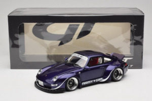 Porsche 911 993 RWB Army Girl Fialový GT Spirit 1:18 GT562 Živica – obrázok 6 z 6