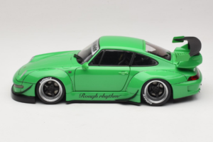 Porsche 911 993 RWB Zelený Gun Grey Wheels AUTOart 1:18 78151 Kompozit – obrázok 4 z 8