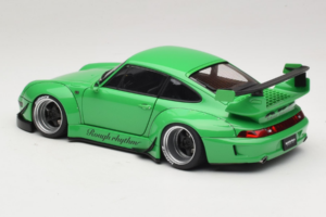 Porsche 911 993 RWB Zelený Gun Grey Wheels AUTOart 1:18 78151 Kompozit – obrázok 7 z 8