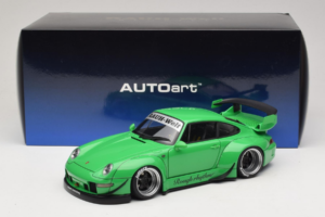 Porsche 911 993 RWB Zelený Gun Grey Wheels AUTOart 1:18 78151 Kompozit – obrázok 8 z 8