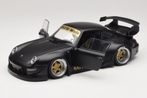 Porsche 911 993 RWB Matt Black With Gold Wheels AUTOart 1:18 78154 Kompozit – obrázok 2 z 8