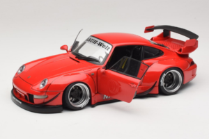 Porsche 911 993 RWB Červený Gun Grey Wheels AUTOart 1:18 78153 Kompozit – obrázok 2 z 8