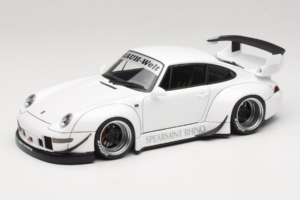 Porsche 911 993 RWB Biely Gun Grey Wheels AUTOart 1:18 78150 Kompozit