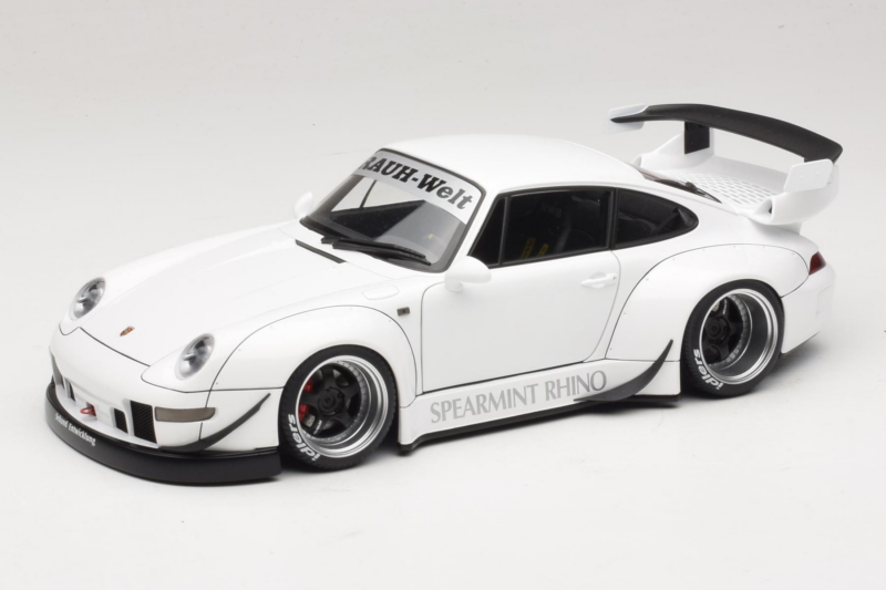 Porsche 911 993 RWB Biely Gun Grey Wheels AUTOart 1:18 78150 Kompozit