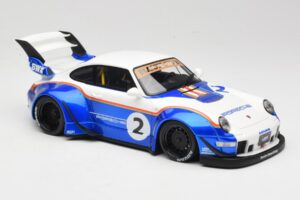 Porsche 911 993 RWB X Liberty Walk Biely S Modrou GT Spirit 1:18 GT530 Živica – obrázok 4 z 8
