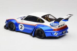 Porsche 911 993 RWB X Liberty Walk Biely S Modrou GT Spirit 1:18 GT530 Živica – obrázok 5 z 8