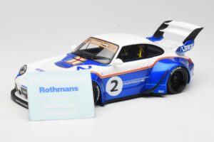 Porsche 911 993 RWB X Liberty Walk Biely S Modrou GT Spirit 1:18 GT530 Živica – obrázok 6 z 8