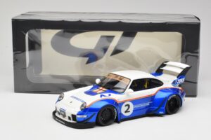 Porsche 911 993 RWB X Liberty Walk Biely S Modrou GT Spirit 1:18 GT530 Živica – obrázok 8 z 8