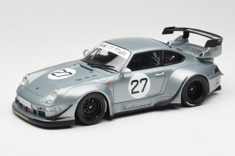 Porsche 911 993 RWB Yuiitsumuni Strieborný GT Spirit 1:18 GT522 Živica
