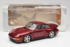 Porsche 911 993 Turbo Arena Červený Metalíza UT Models 1:18 27811 Kov – obrázok 8 z 8