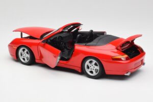 Porsche 911 996 Kabriolet Červený Gate 1:18 1051 Kov – obrázok 5 z 8