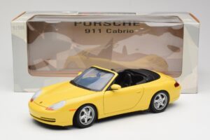 Porsche 911 996 Kabriolet Speed Žltý UT Models 1:18 27906 Kov – obrázok 8 z 8