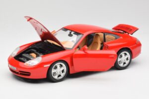 Porsche 911 996 Carrera 4 Červený Bburago 1:18 30085 Kov – obrázok 2 z 8