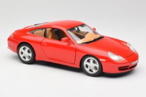 Porsche 911 996 Carrera 4 Červený Bburago 1:18 30085 Kov – obrázok 6 z 8