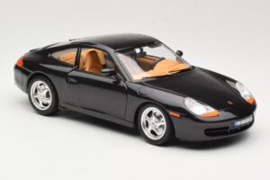 Porsche 911 996 Carrera Čierny Bburago 1:18 3385-M2 Kov – obrázok 6 z 8