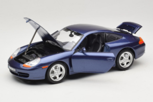 Porsche 911 996 Carrera Modrý Bburago 1:18 WAP02100897 Kov – obrázok 2 z 8