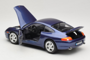Porsche 911 996 Carrera Modrý Bburago 1:18 WAP02100897 Kov – obrázok 5 z 8