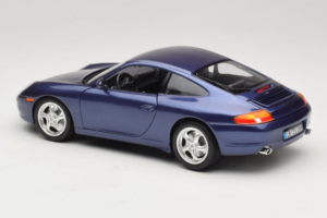 Porsche 911 996 Carrera Modrý Bburago 1:18 WAP02100897 Kov – obrázok 7 z 8