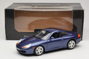 Porsche 911 996 Carrera Modrý Bburago 1:18 WAP02100897 Kov – obrázok 8 z 8
