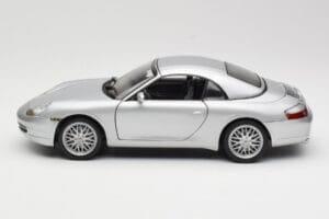 Porsche 911 996 Carrera Kabriolet Strieborný Hot Wheels 1:18 213595 Kov – obrázok 4 z 8