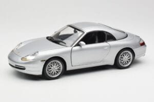 Porsche 911 996 Carrera Kabriolet Strieborný Hot Wheels 1:18 213595 Kov