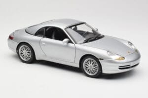 Porsche 911 996 Carrera Kabriolet Strieborný Hot Wheels 1:18 213595 Kov – obrázok 6 z 8