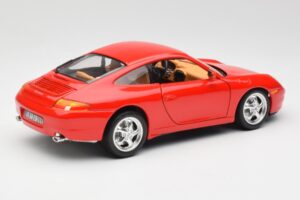Porsche 911 996 Carrera Červený Bburago 1:18 3385 Kov – obrázok 3 z 8