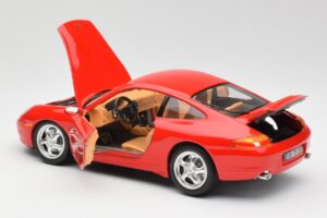 Porsche 911 996 Carrera Červený Bburago 1:18 3385 Kov – obrázok 5 z 8